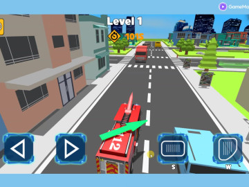 Fire Truck Rescue Driving