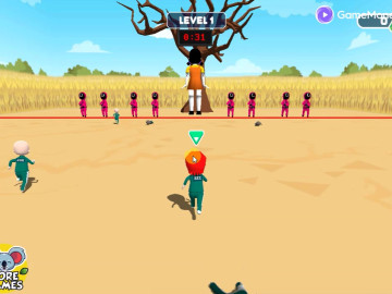 Squid 3D Red Light Green Light